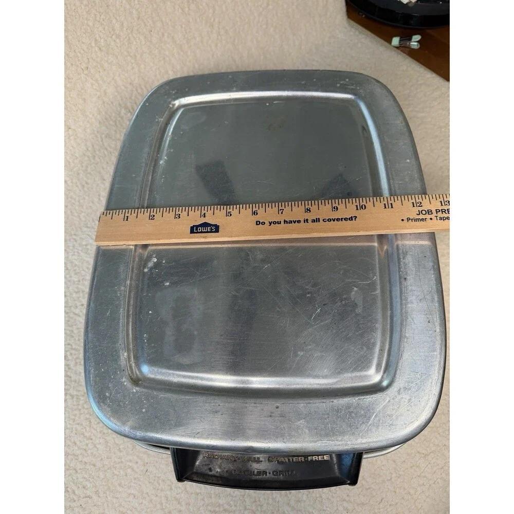Frigidaire Radiant-Wall Spatter-Free Broiler Grill Vintage Aluminum Pan